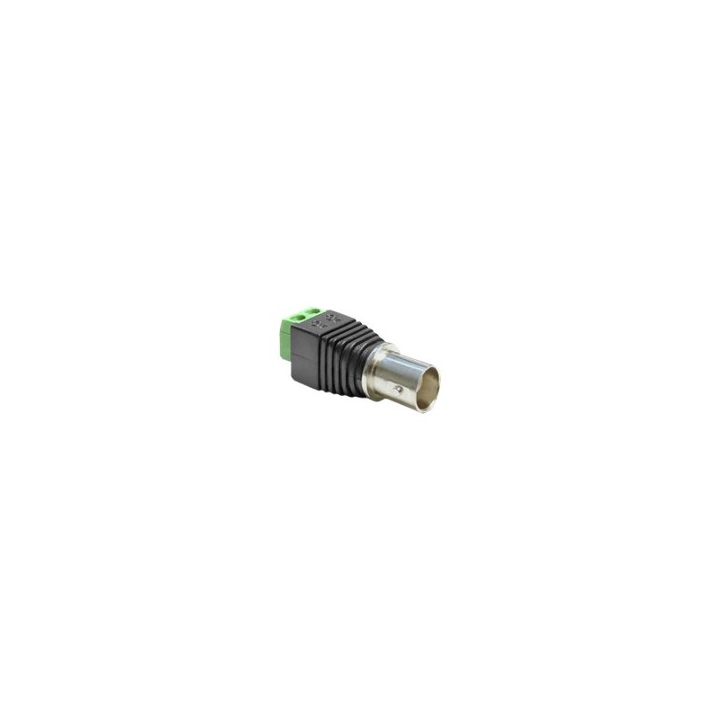 Delock Adapter BNC female Terminal Block - Video adaptér - kompozitní video - svorkovnice se 2 piny se zdířkami (female) do BNC