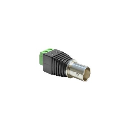 Delock Adapter BNC female Terminal Block - Video adaptér - kompozitní video - svorkovnice se 2 piny se zdířkami (female) do BNC