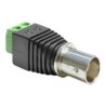 Delock Adapter BNC female Terminal Block - Video adaptér - kompozitní video - svorkovnice se 2 piny se zdířkami (female) do BNC