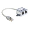 Delock RJ45 Port Doubler - Rozdělovač Ethernet 100Base-TX - RJ-45 (M) do RJ-45 (4 piny) (F) - 15 cm 65441