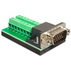 Delock Adapter VGA male Terminal Block, Delock Adapter VGA male Terminal Block