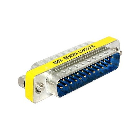 Delock Adapter Sub-D - Serial / parallel gender changer - DB-25 (M) do DB-25 (M)