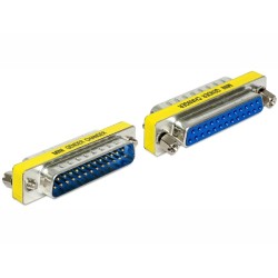 Delock Adapter Sub-D 25 pin male female port saver - Sériová redukce (samcí-samicí) - DB-25 (F) do DB-25 (M)