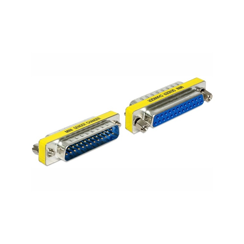 Delock Adapter Sub-D 25 pin male female port saver - Sériová redukce (samcí-samicí) - DB-25 (F) do DB-25 (M)