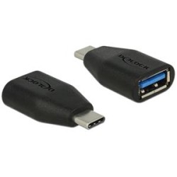 Delock - USB adaptér - USB-C (M) do USB typ A (F) - USB 3.0 - černá