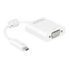 Delock Adapter HDMI Micro-D male VGA female with Audio - Adaptér VGA) - 19 pin micro HDMI Type D (M) do HD-15 (VGA), mini-phone
