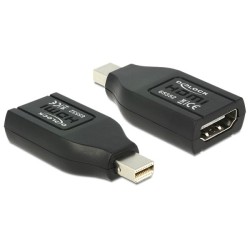 Delock - HDMI adaptér - Mini DisplayPort s piny (male) do HDMI se zdířkami (female) - černá