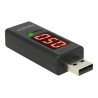 Delock - USB metr pro měření elektrického napětí a proudu - USB typu A - černá