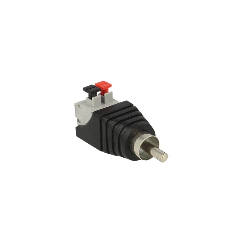 Delock - Audio adaptér - svorkovnice se 2 piny s piny (male) do RCA s piny (male)