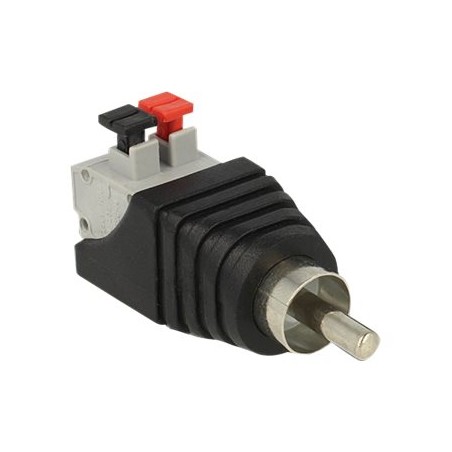 Delock - Audio adaptér - svorkovnice se 2 piny s piny (male) do RCA s piny (male)