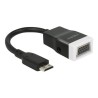 Delock - Video / audio adaptér - 19 pin mini HDMI Type C s piny (male) do HD-15 (VGA), mini-phone stereo 3.5 mm se zdířkami