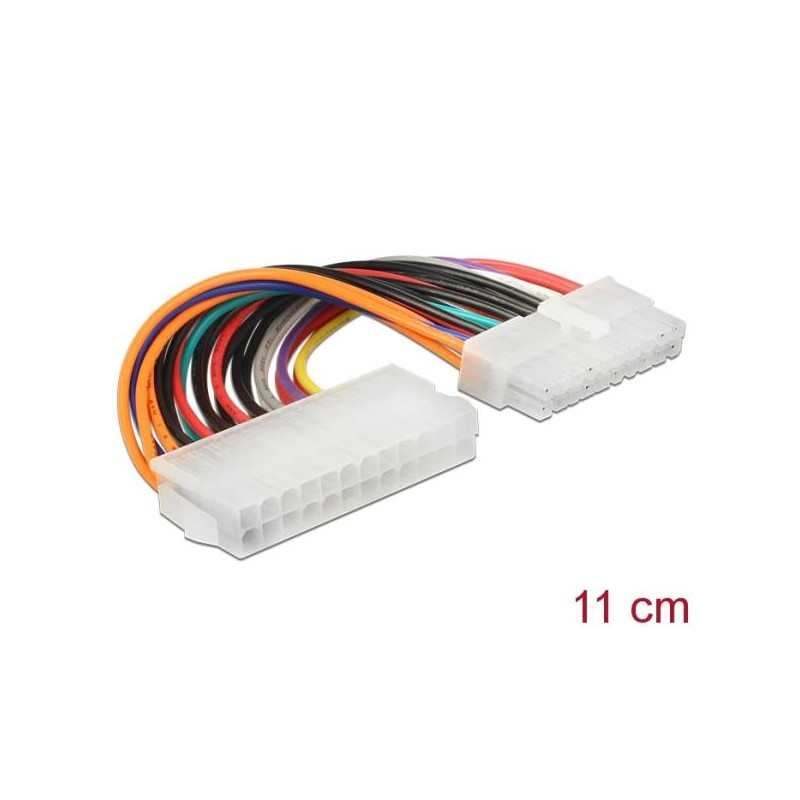 Delock - Elektrický kabel - 24 pinů ATX (F) do 20 pinů ATX (M) - 11 cm