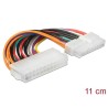 Delock - Elektrický kabel - 24 pinů ATX (F) do 20 pinů ATX (M) - 11 cm