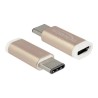 Delock - USB adaptér - 24 pin USB-C (M) do Micro USB typ B (F) - USB 3.1 - měděná
