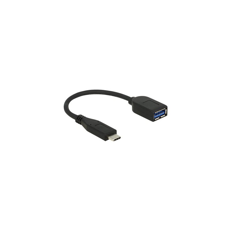 Delock Premium - USB adaptér - USB typ A (F) do 24 pin USB-C (M) - USB 3.1 Gen 2 - 10 cm - černá