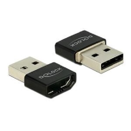 Delock - Video adaptér - USB s piny (male) do HDMI se zdířkami (female) - černá