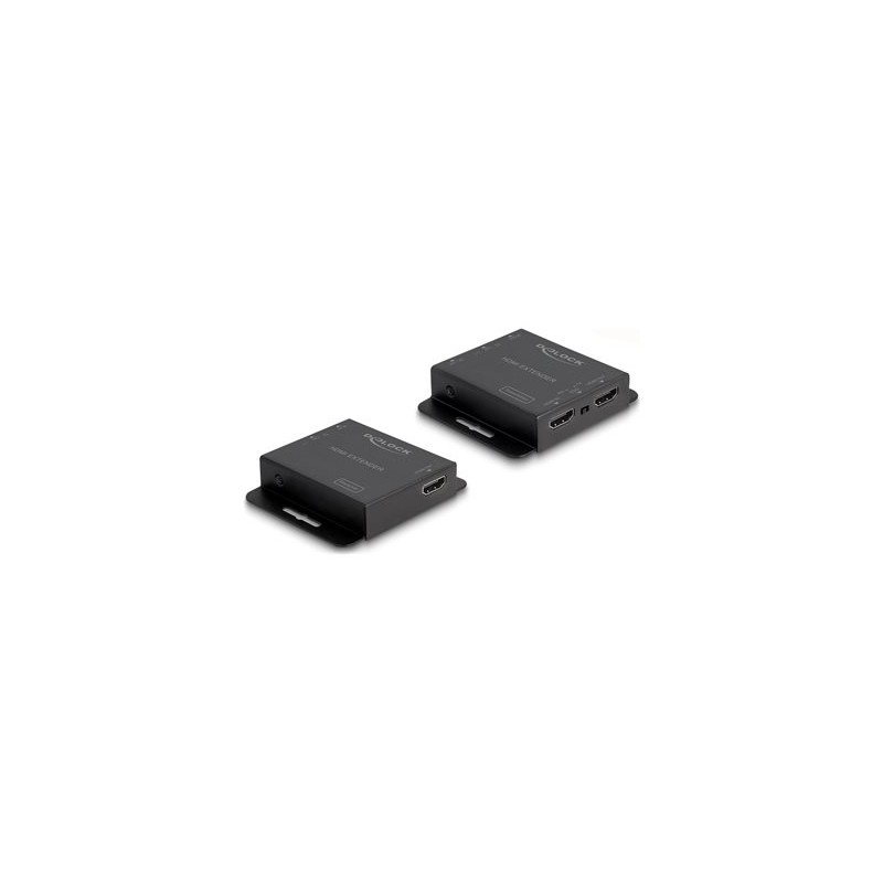 Delock - Extender Set - prodlužovač video/audio/infračervený - HDMI - přes CAT 6 - až 70 m