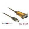 Delock Adapter USB 2.0 1 x Serial RS-232 - Rozšířený teplotní rozsah - sériový adaptér - USB 2.0 - RS-232 x 1 - černá, žlutá