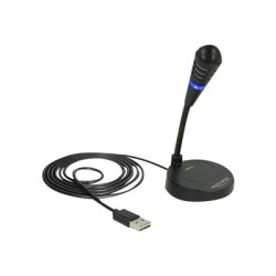 Delock - Mikrofon - USB - černá 65868