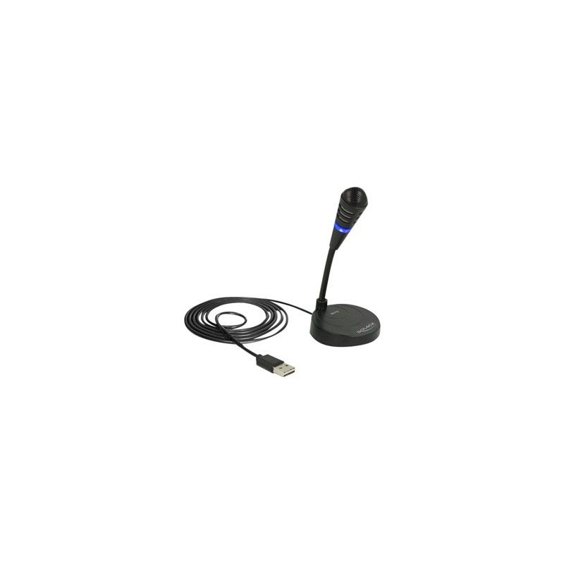 Delock - Mikrofon - USB - černá 65868