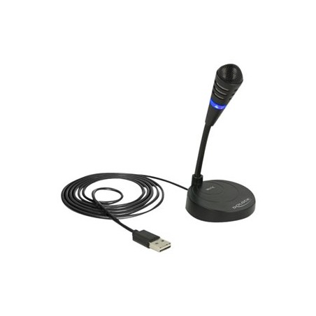 Delock - Mikrofon - USB - černá 65868