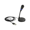 Delock - Mikrofon - USB - černá 65868