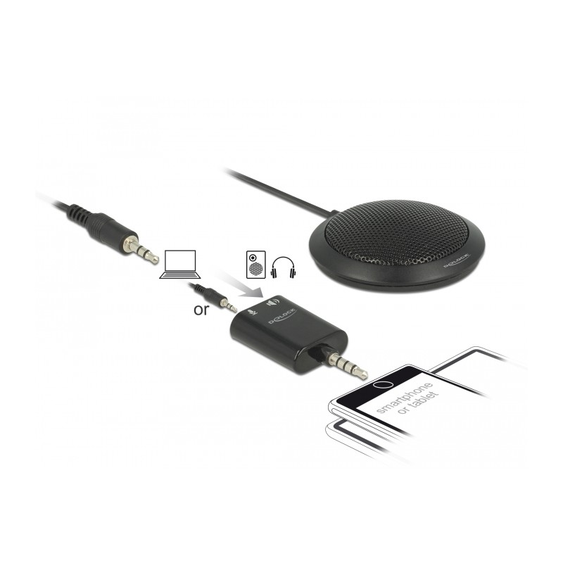Delock Condenser Table Microphone - Mikrofon