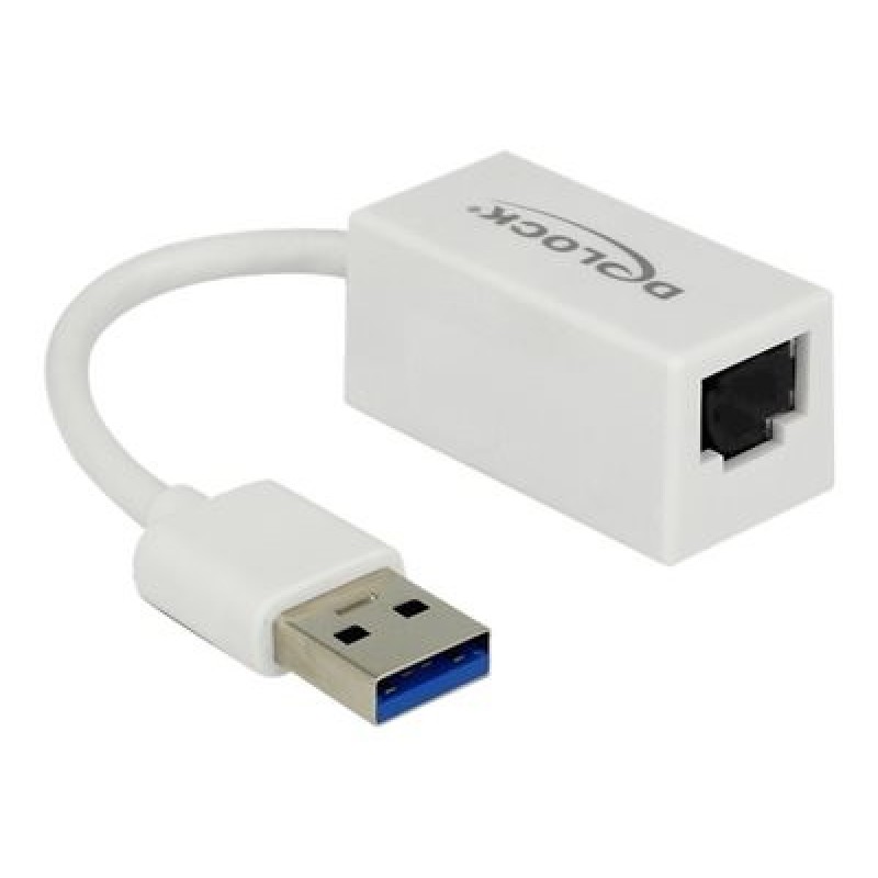 Delock - Síťový adaptér - USB 3.1 Gen 1 - Gigabit Ethernet x 1 - bílá 65905