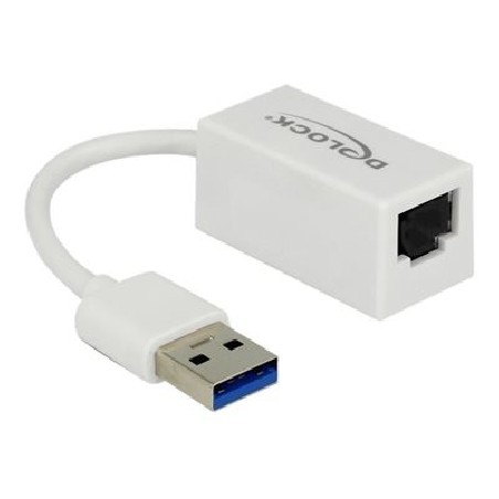 Delock - Síťový adaptér - USB 3.1 Gen 1 - Gigabit Ethernet x 1 - bílá 65905