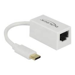 Delock - Síťový adaptér - USB 3.1 Gen 1 - Gigabit Ethernet x 1 - bílá 65906