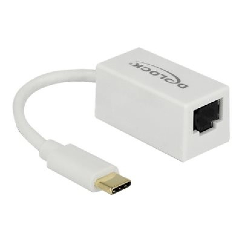 Delock - Síťový adaptér - USB 3.1 Gen 1 - Gigabit Ethernet x 1 - bílá 65906