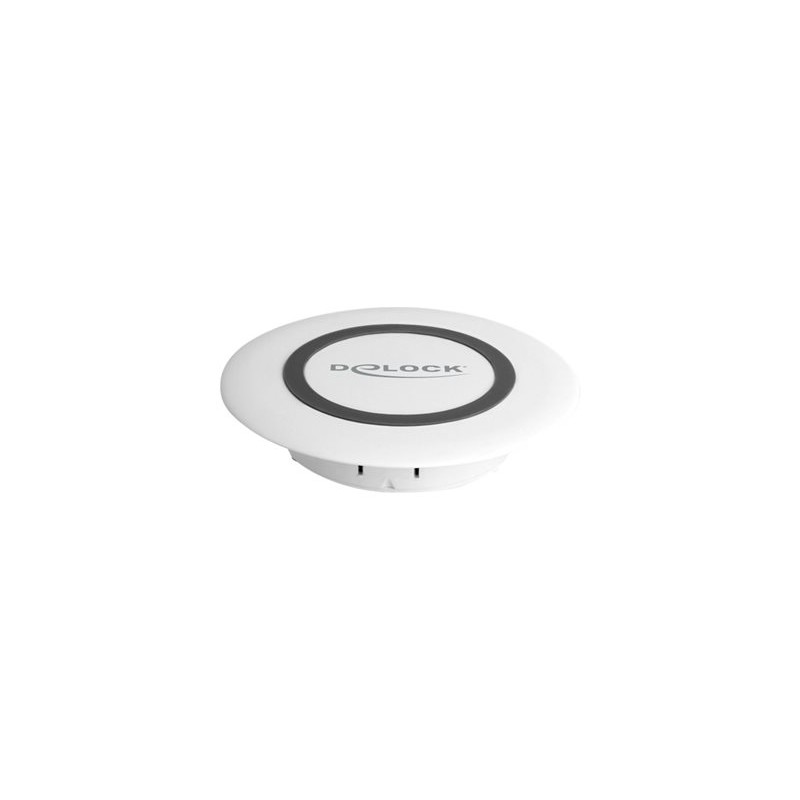 Delock - Bezdrátová nabíjecí podložka - 10 Watt - Fast Charge - bílá