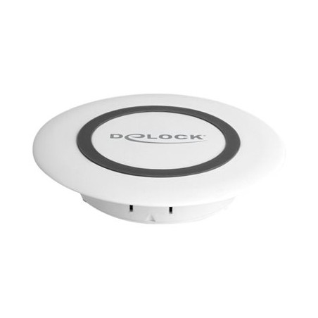 Delock - Bezdrátová nabíjecí podložka - 10 Watt - Fast Charge - bílá