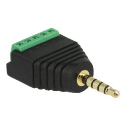 Delock - Audio adaptér - 5pólový mini jack s piny (male) do terminál s 5 piny