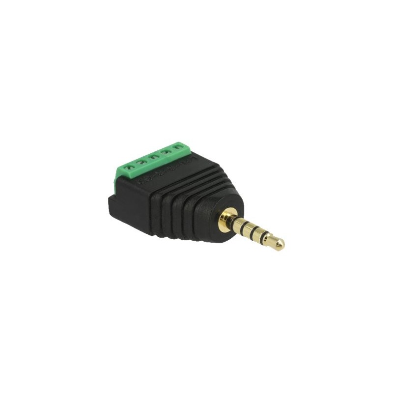 Delock - Audio adaptér - 5pólový mini jack s piny (male) do terminál s 5 piny
