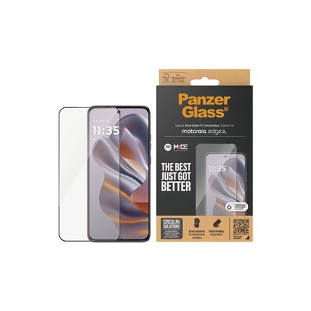 PanzerGlass - Ochrana obrazovky pro mobilní telefon - ultra široký tvar - sklo - barva rámu cerná - pro Motorola Edge 50 Neo