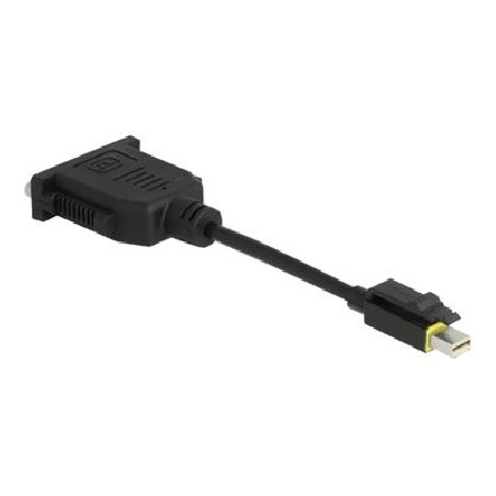 Delock - Video adaptér - jeden spoj - Mini DisplayPort (M) s jazýčkem do DVI-I (F) - DisplayPort 1.1 - 15 cm - neobsahuje