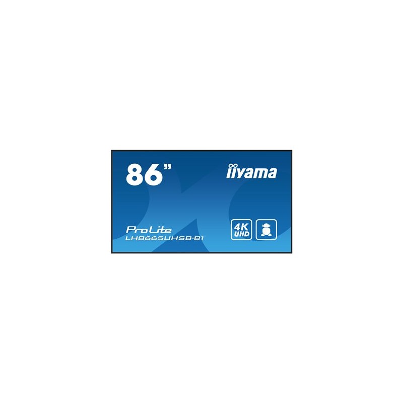86" iiyama LH8665UHSB-B1:IPS,4K UHD,Android,24/7