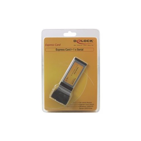 Delock Express Card to 1x serial - Sériový adaptér - ExpressCard - RS-232