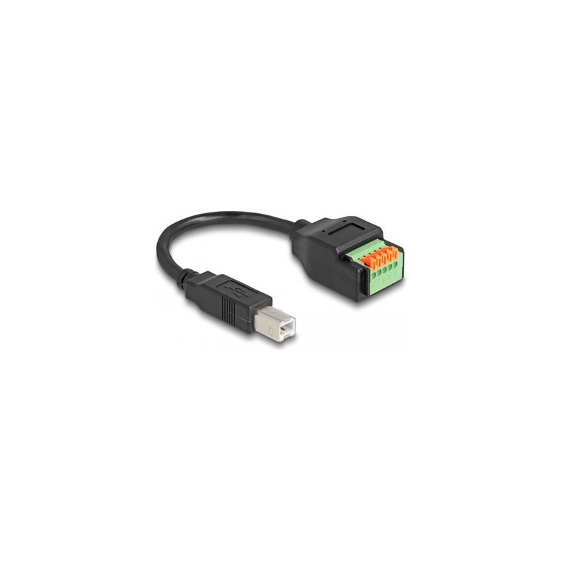 Delock - USB adaptér - terminál s 5 piny do USB typ B (M) - USB 2.0 - 15 cm - cerná