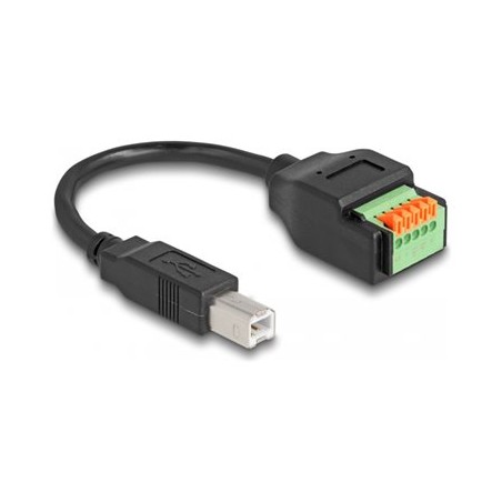 Delock - USB adaptér - terminál s 5 piny do USB typ B (M) - USB 2.0 - 15 cm - cerná