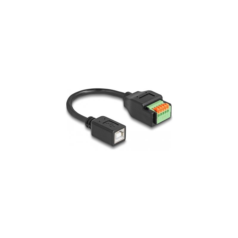 Delock - USB adaptér - terminál s 5 piny do USB typ B (F) - USB 2.0 - 15 cm - cerná
