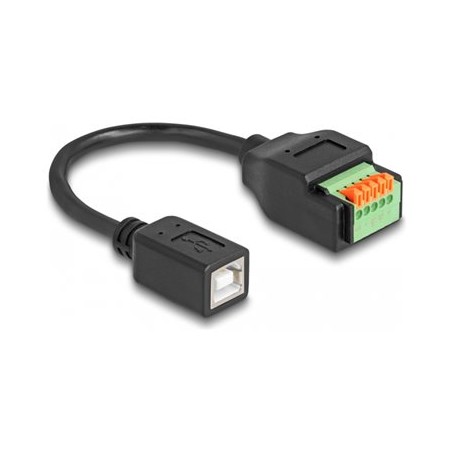 Delock - USB adaptér - terminál s 5 piny do USB typ B (F) - USB 2.0 - 15 cm - cerná