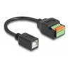 Delock - USB adaptér - terminál s 5 piny do USB typ B (F) - USB 2.0 - 15 cm - cerná