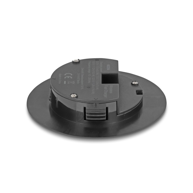 Delock - Bezdrátová nabíjecí podložka - pro montáž na stul - 15 Watt - 1.25 A - Fast Charge - cerná