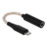 Delock - Adaptér Lightning/jack sluchátek - Lightning s piny (male) do mini-phone stereo 3.5 mm se zdířkami (female) - 10.5 cm