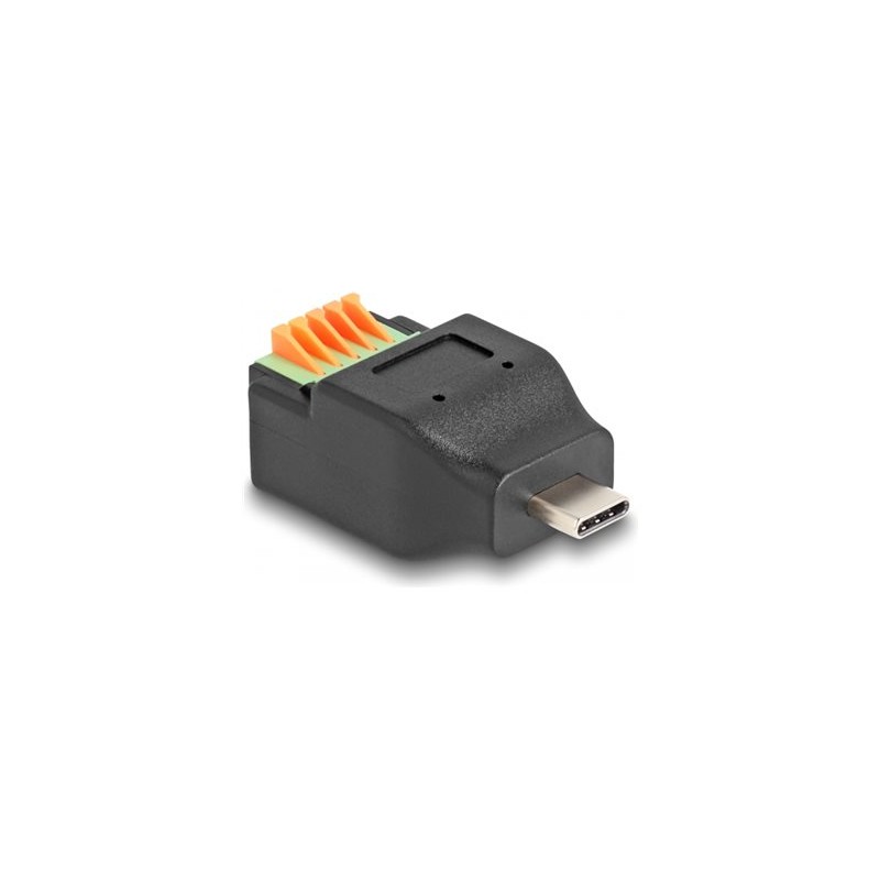 Delock - USB adaptér - terminál s 5 piny do 24 pin USB-C (M) - USB 2.0 - cerná