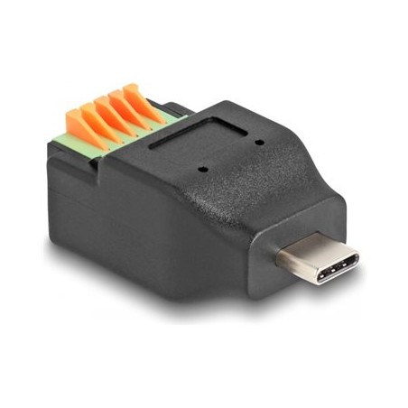Delock - USB adaptér - terminál s 5 piny do 24 pin USB-C (M) - USB 2.0 - cerná