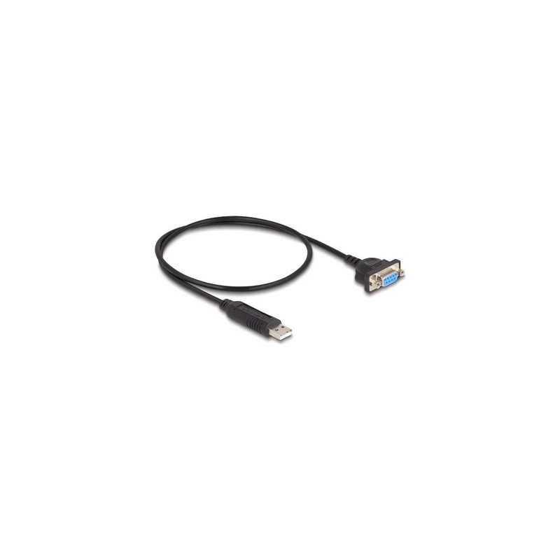 Delock - Sériový adaptér - USB 2.0 - RS-232 - cerná 66453