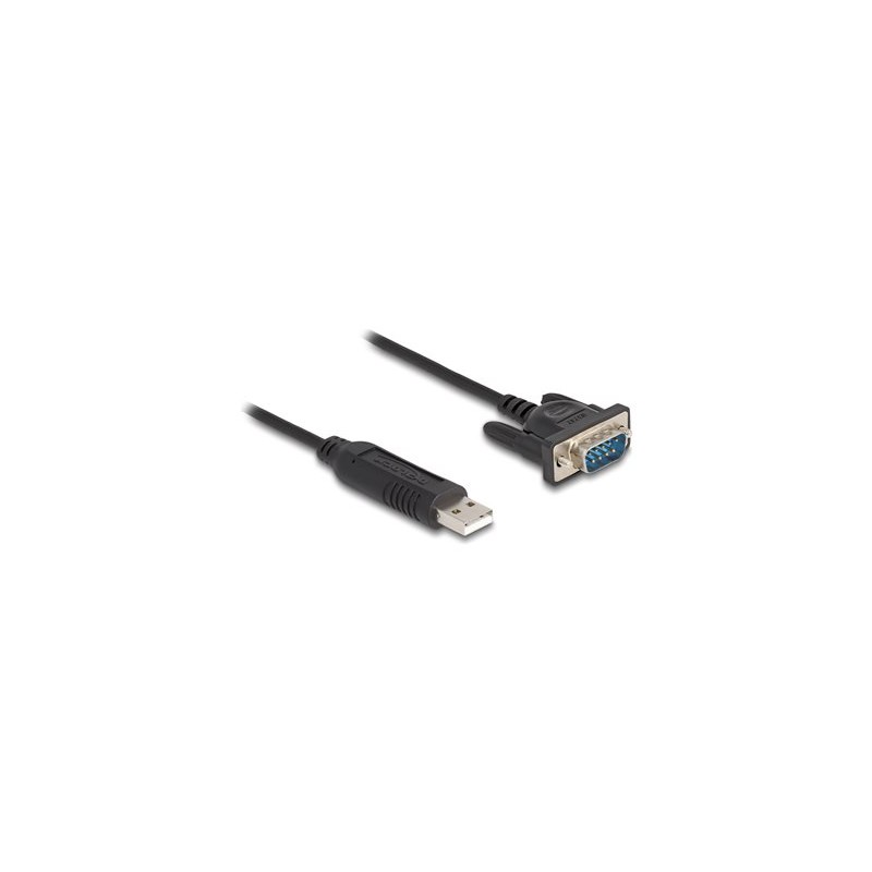 Delock - USB / sériový kabel - USB (M) do DB-9 (M) šroubovací - 50 cm